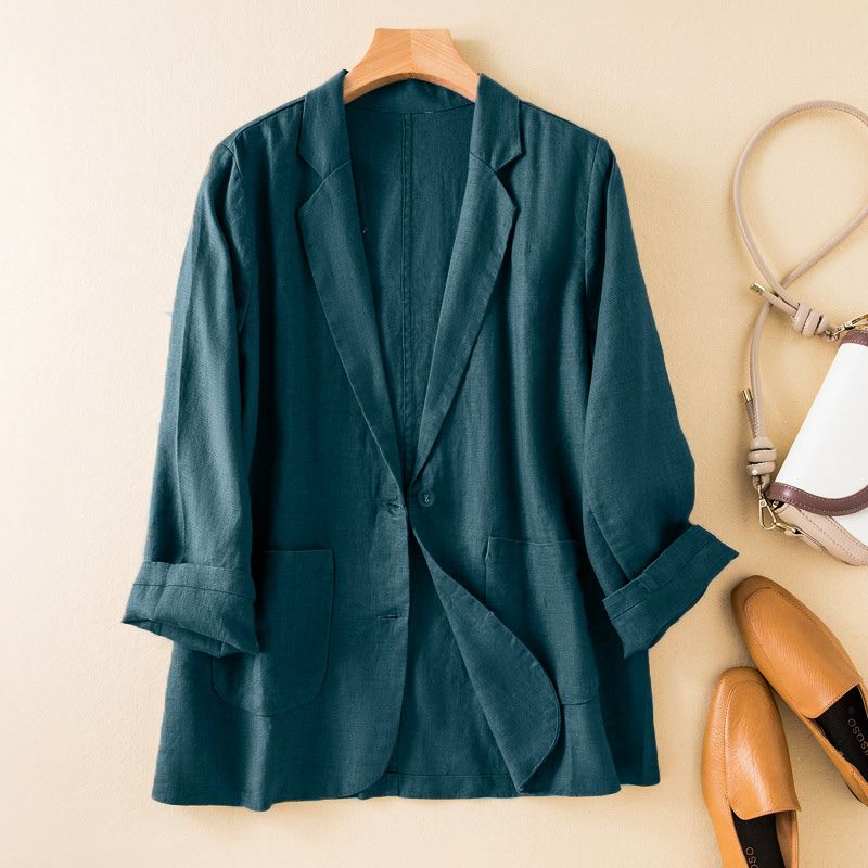 Navando | Lichte Blazer Met Klassieke Revers