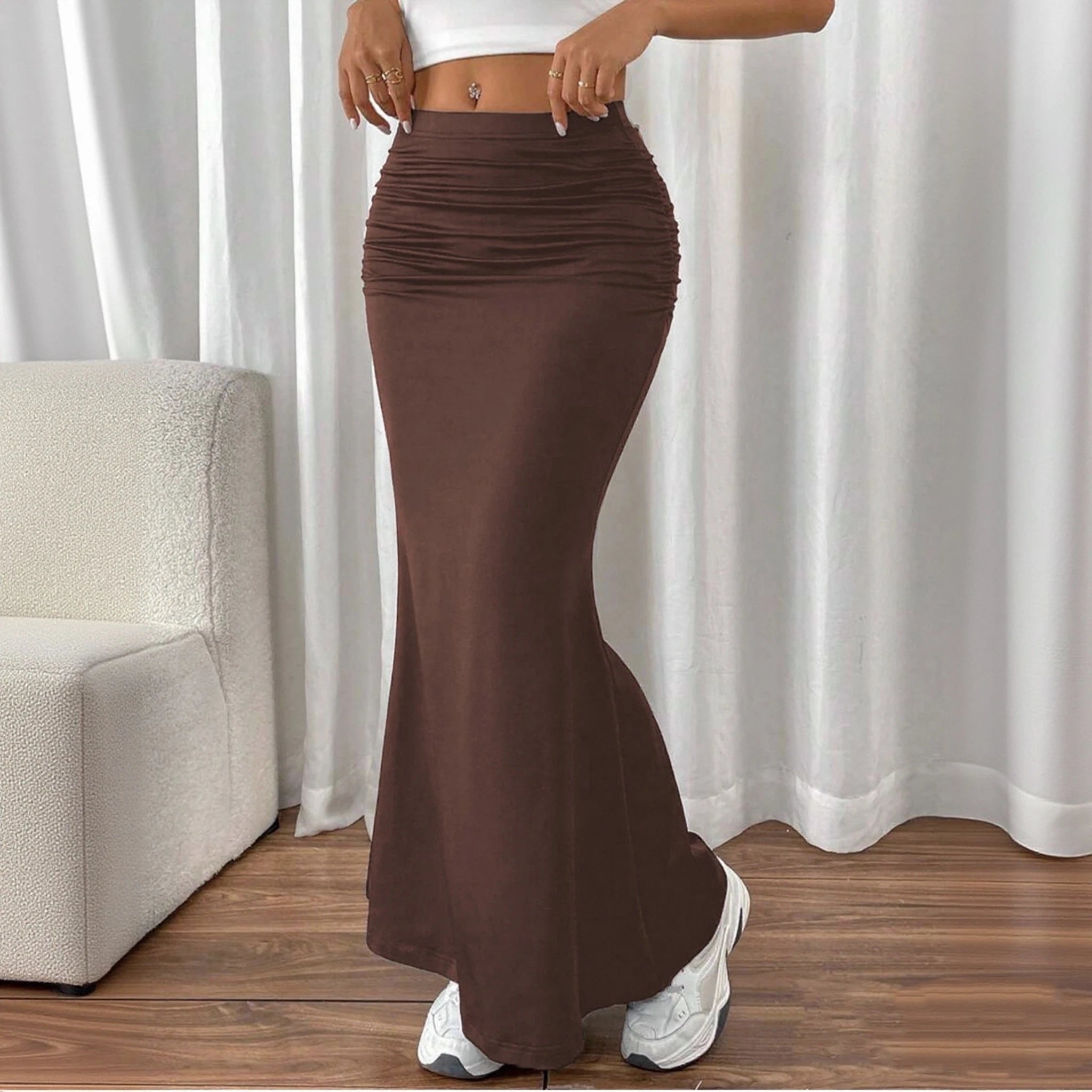 Navando | Maxi-Rok Met Fishtail Zoom