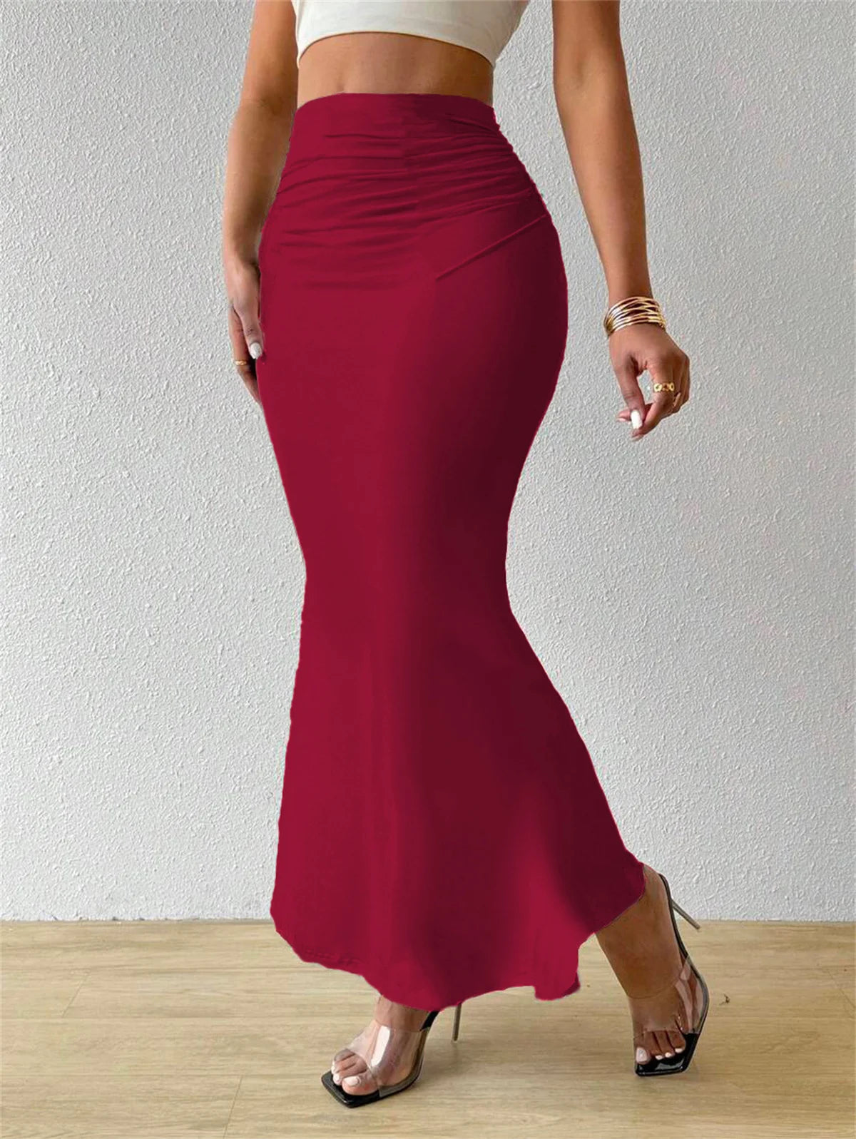 Navando | Maxi-Rok Met Fishtail Zoom