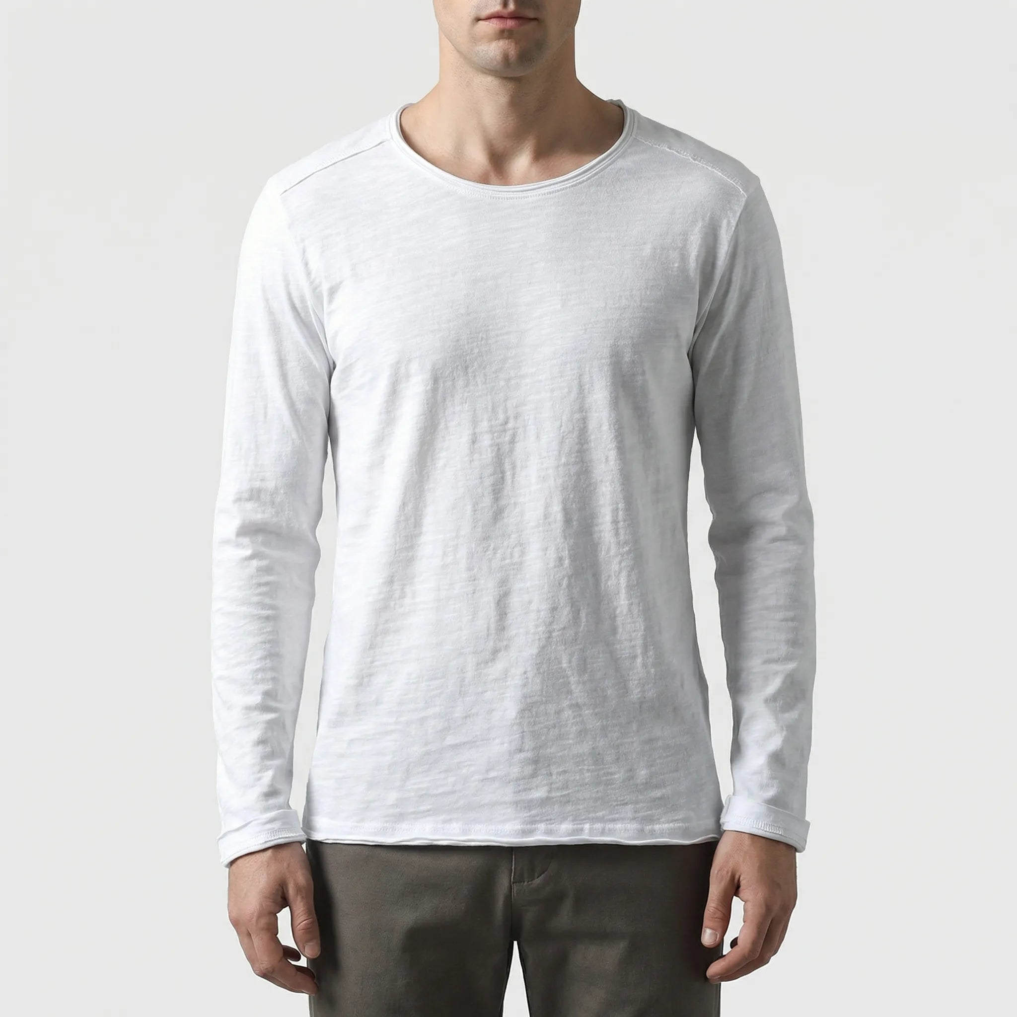 Navando | Minimalistische Longsleeve Met Ronde Hals