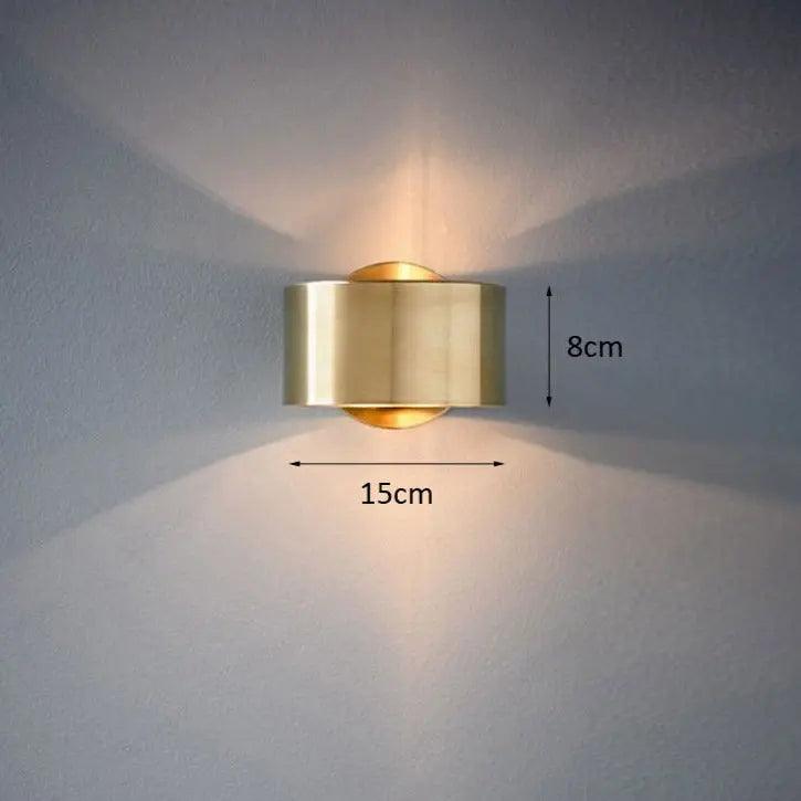 Navando | Moderne Cilindrische Wandlamp Met Lichtspel