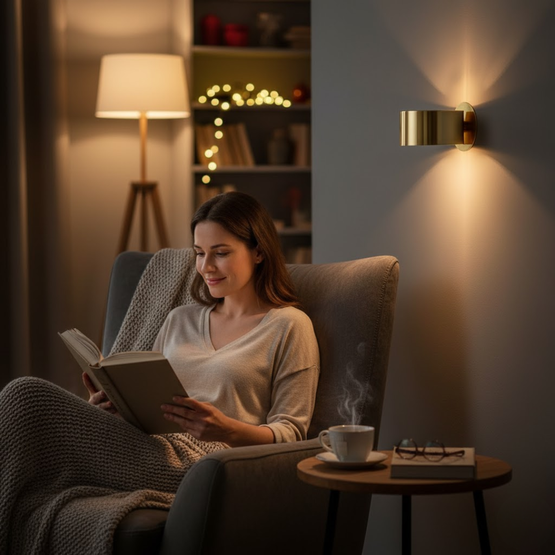 Navando | Moderne Cilindrische Wandlamp Met Lichtspel