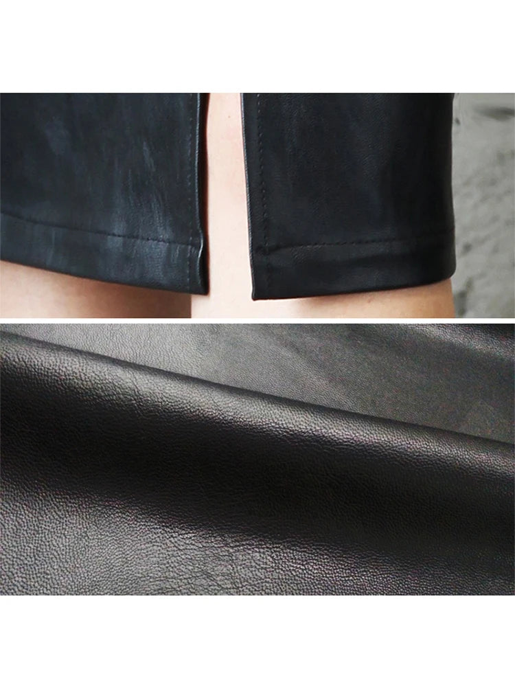 Navando | Nauwsluitende Midi-Rok Met Split
