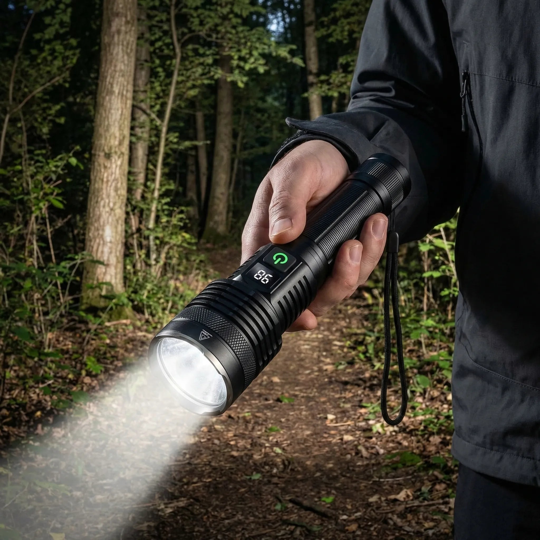 Navando | Oplaadbare Tactische Zaklamp Met Zoomfunctie