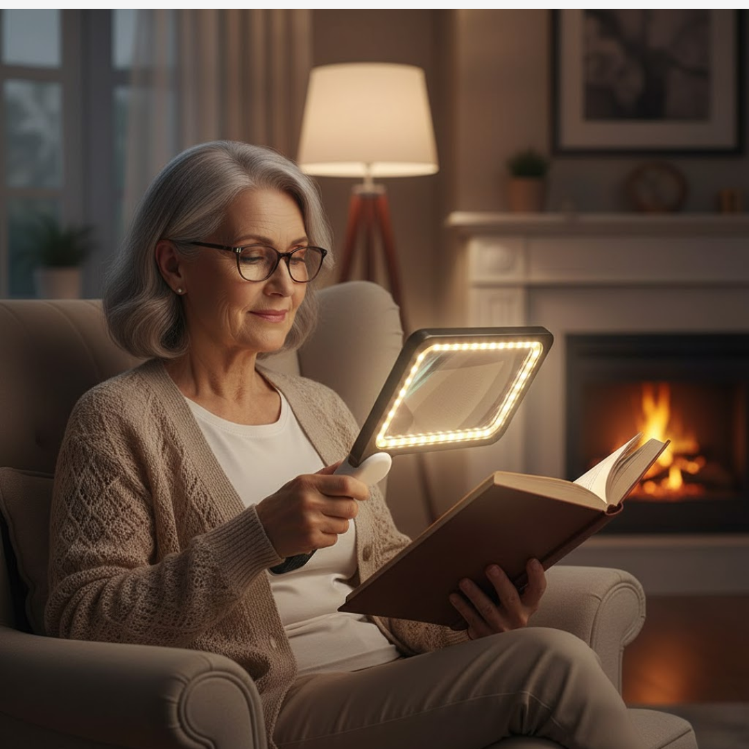 Navando | Opvouwbaar Vergrotingsglas Met LED-Verlichting
