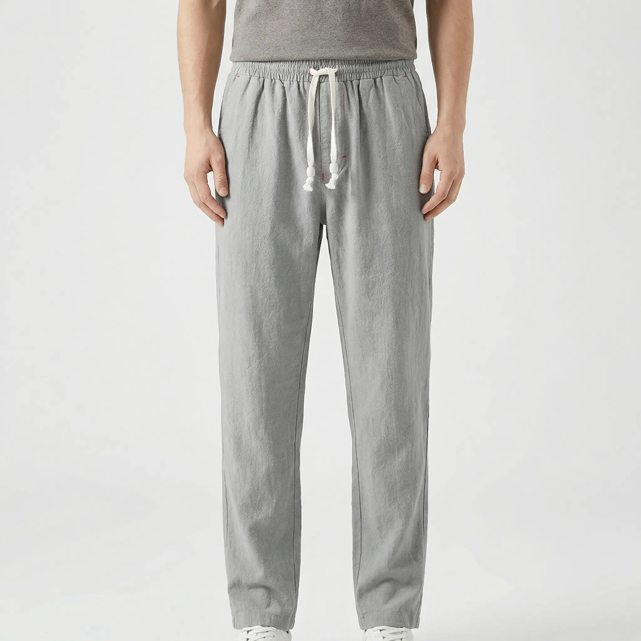 Navando | Rechte Broek Met Elastische Tailleband