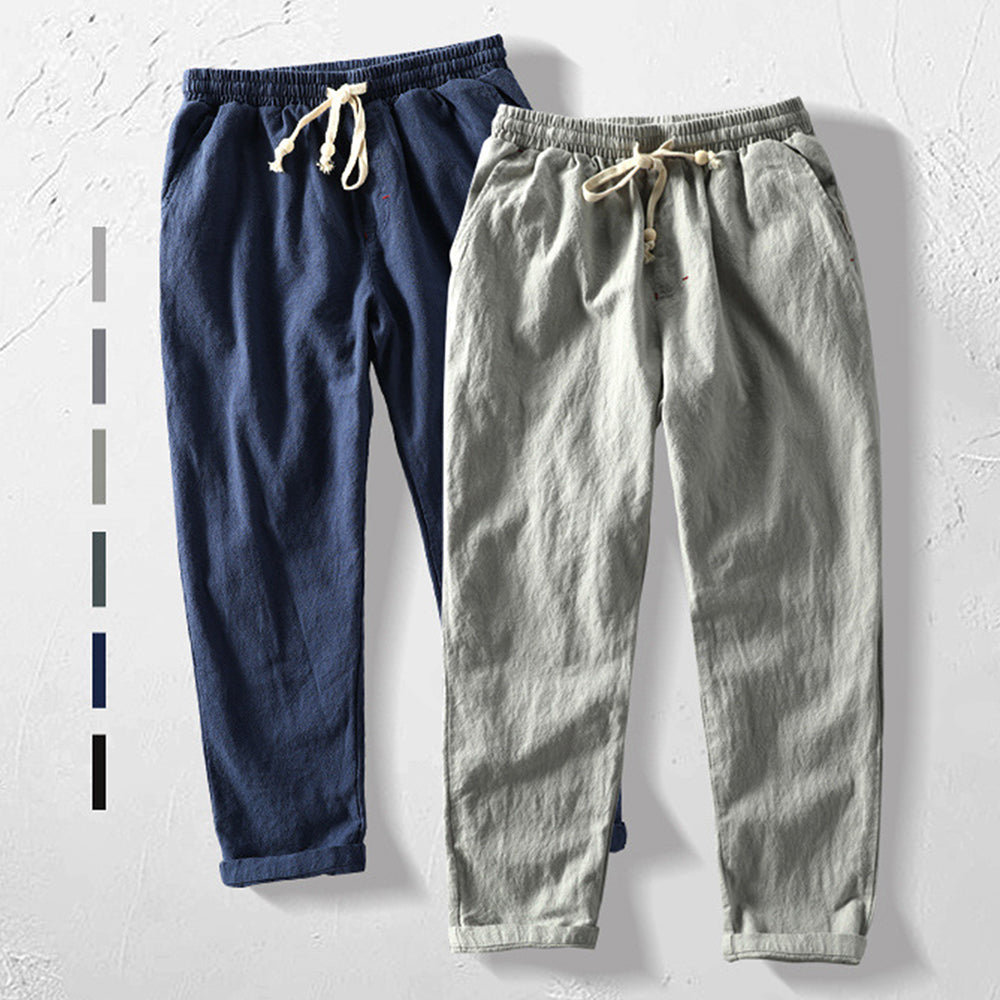 Navando | Rechte Broek Met Elastische Tailleband
