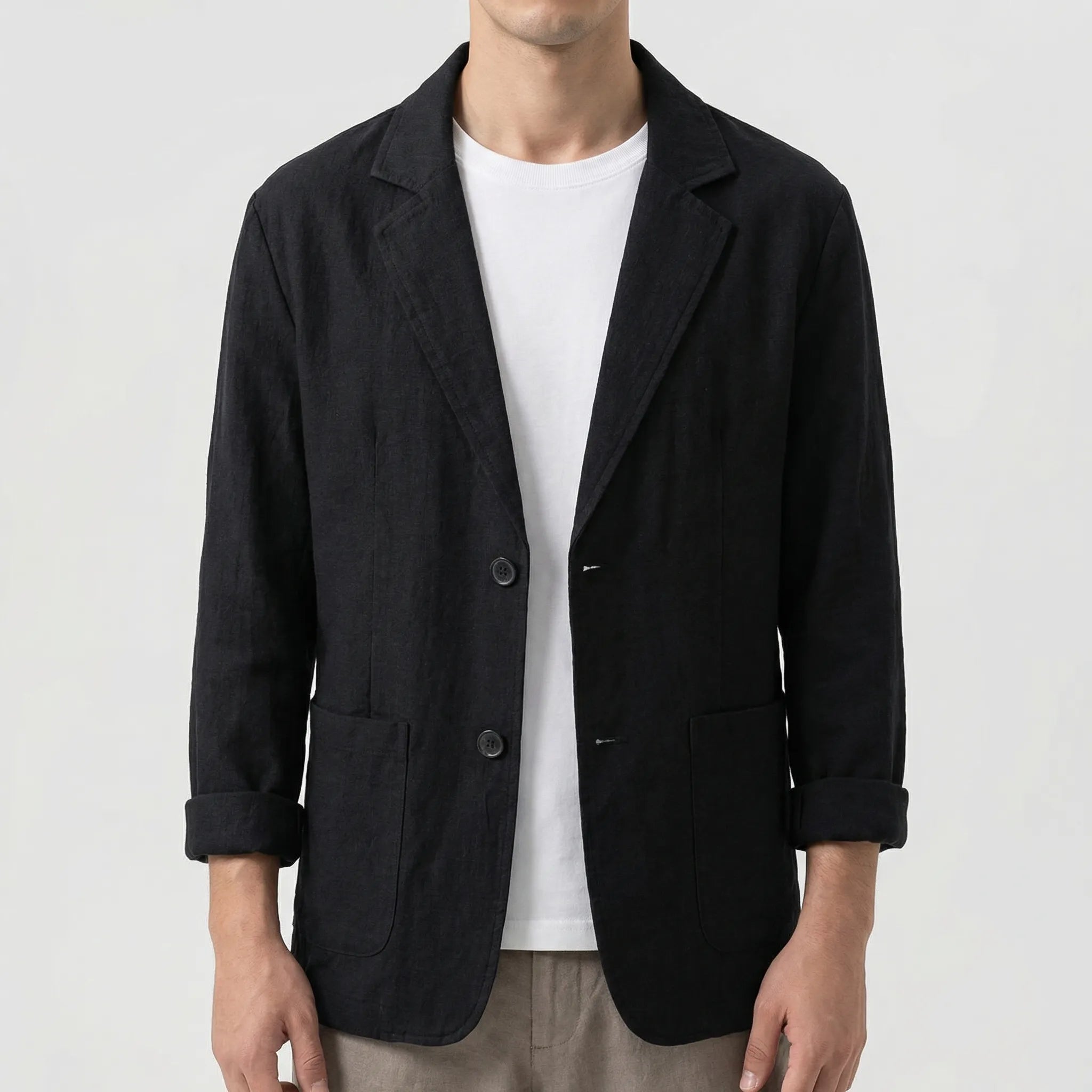 Navando | Relaxed Fit Blazer Met Reverskraag