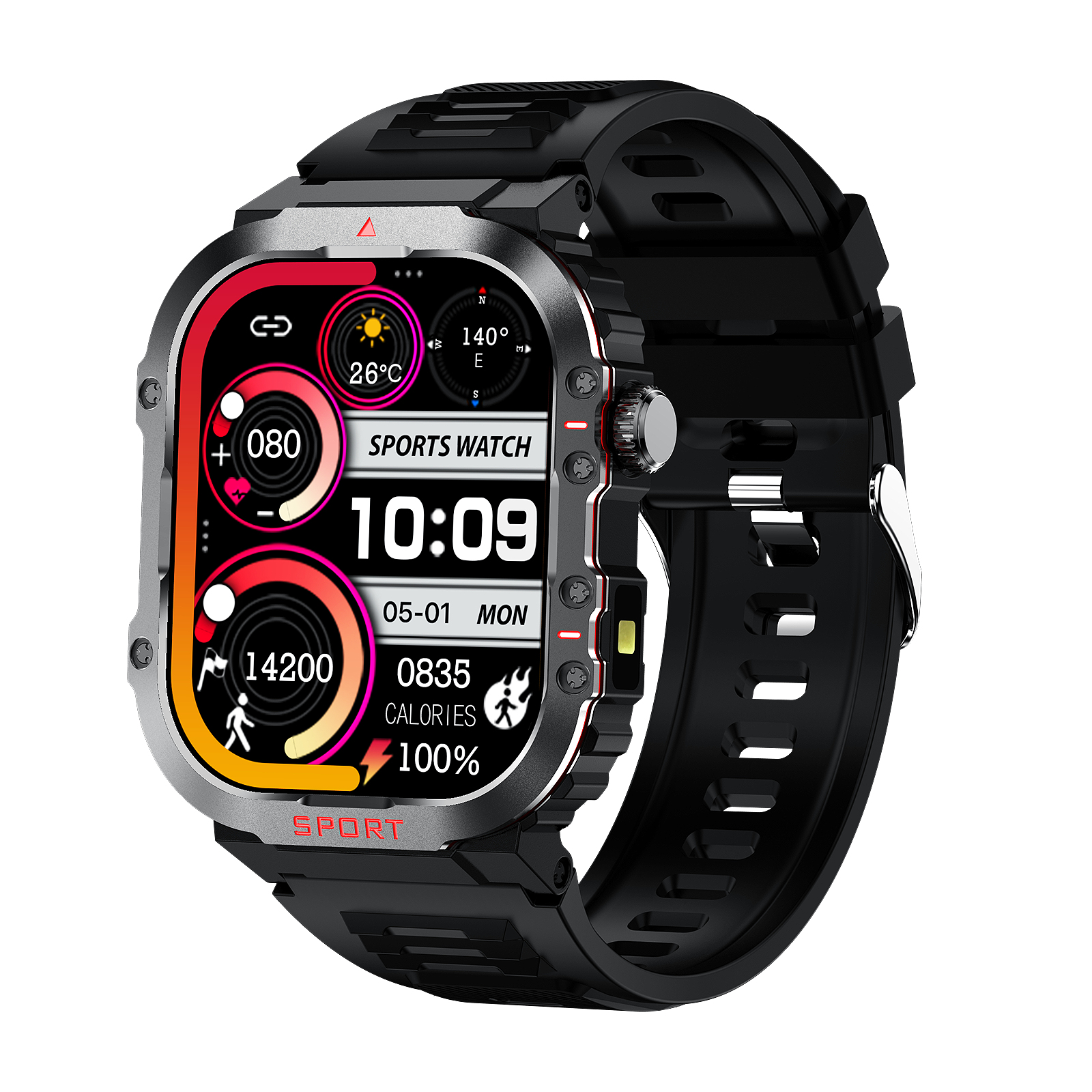 Navando | Robuuste Smartwatch Met Gezondheidsmonitoring