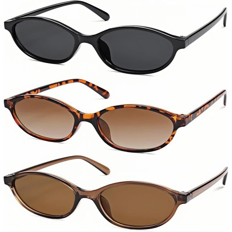 Navando | Smalle Cat-Eye Zonnebril Jaren 90 Stijl