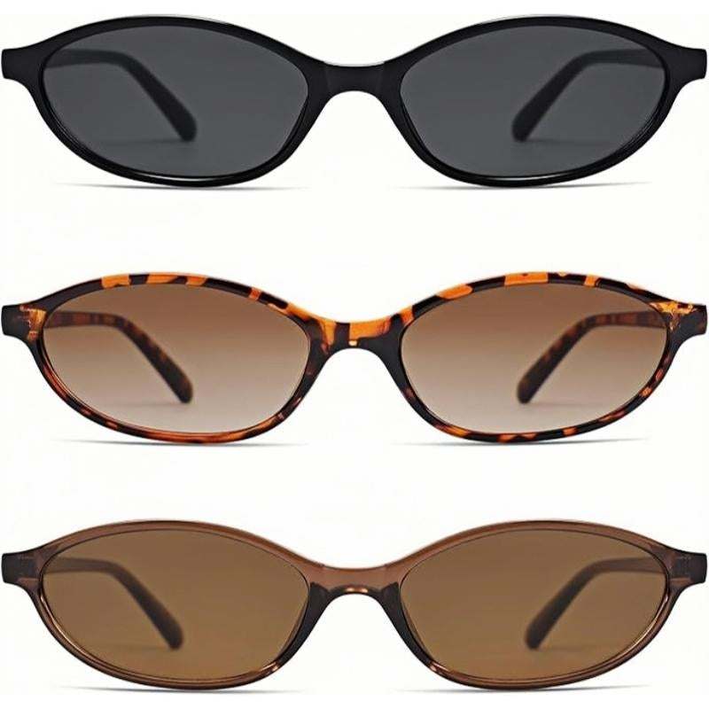 Navando | Smalle Cat-Eye Zonnebril Jaren 90 Stijl