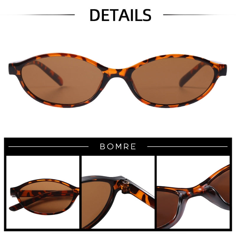 Navando | Smalle Cat-Eye Zonnebril Jaren 90 Stijl