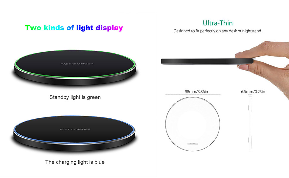 Navando | Snel Draadloos Oplaadpad Met USB-C Aansluiting