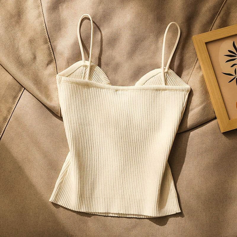 Navando | Strakke Cami Met Hartjesdecolleté