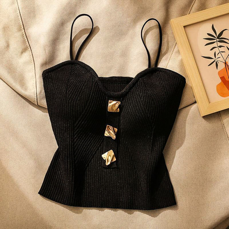 Navando | Strakke Cami Met Hartjesdecolleté