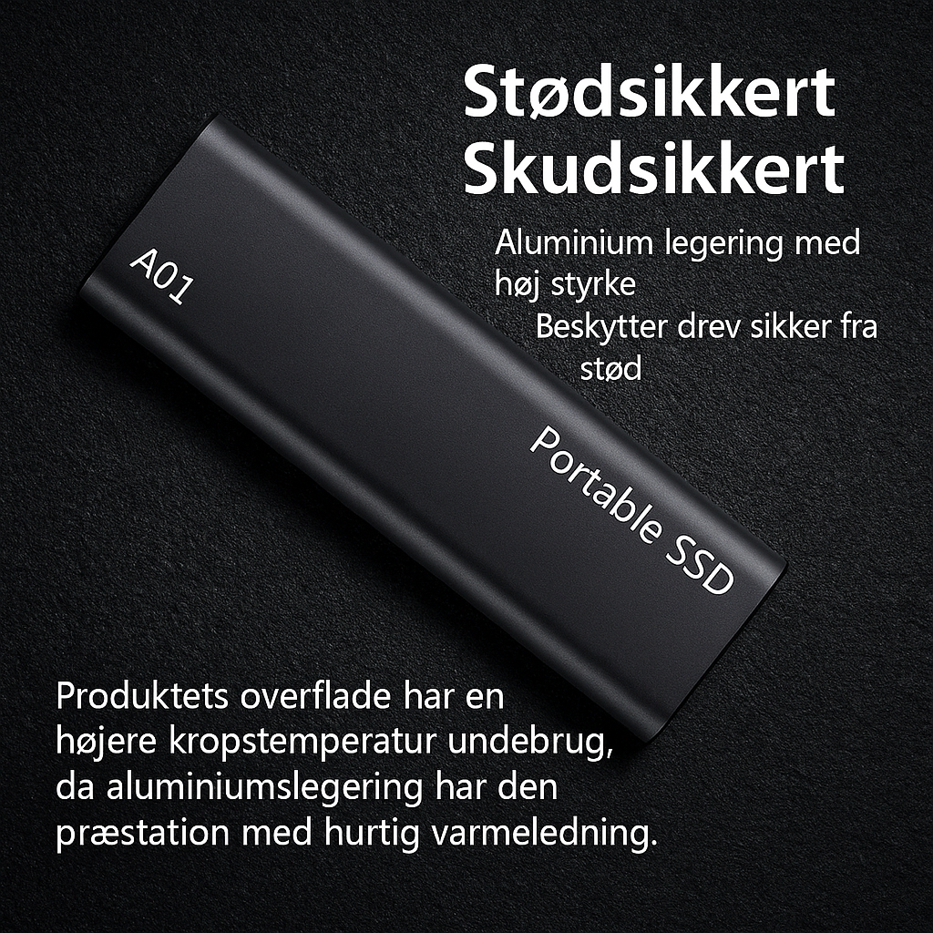 Navando | Ultracompacte Draagbare Externe SSD Met USB-C