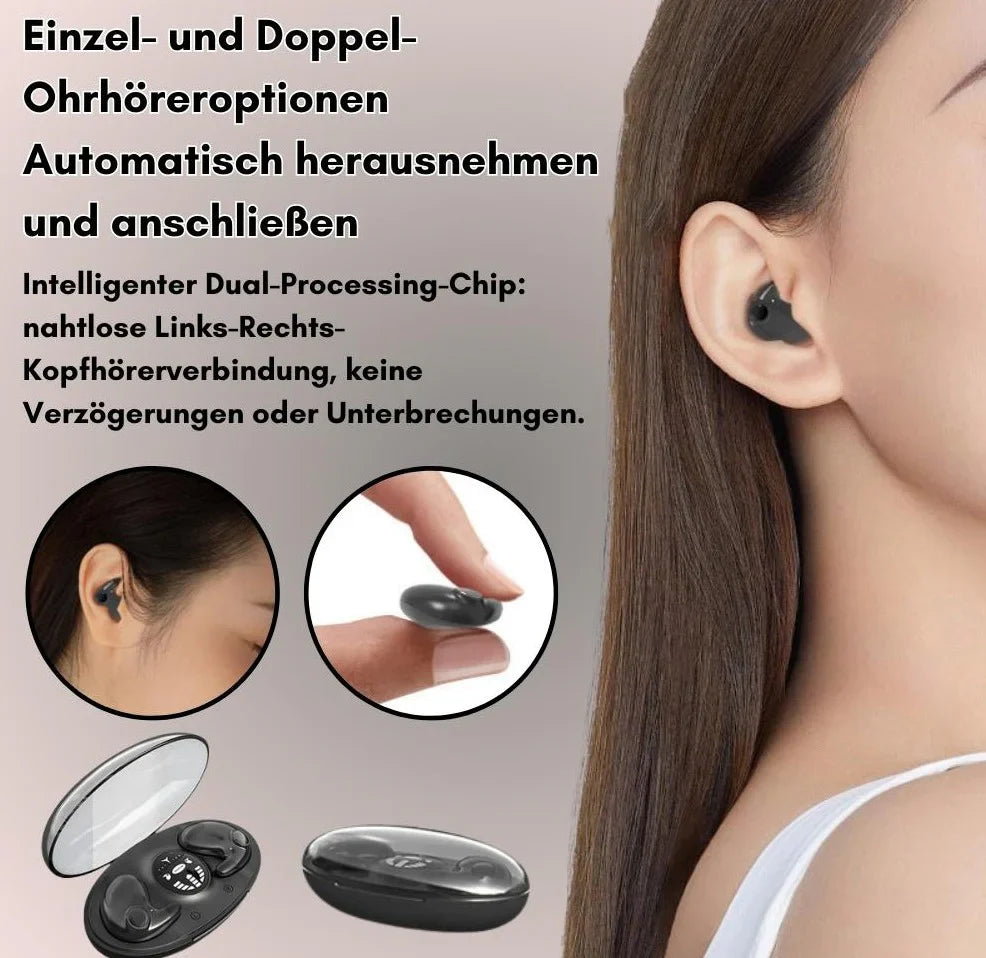 Navando | Ultrakleine Draadloze Slaapoortelefoons Met Oplaadcase