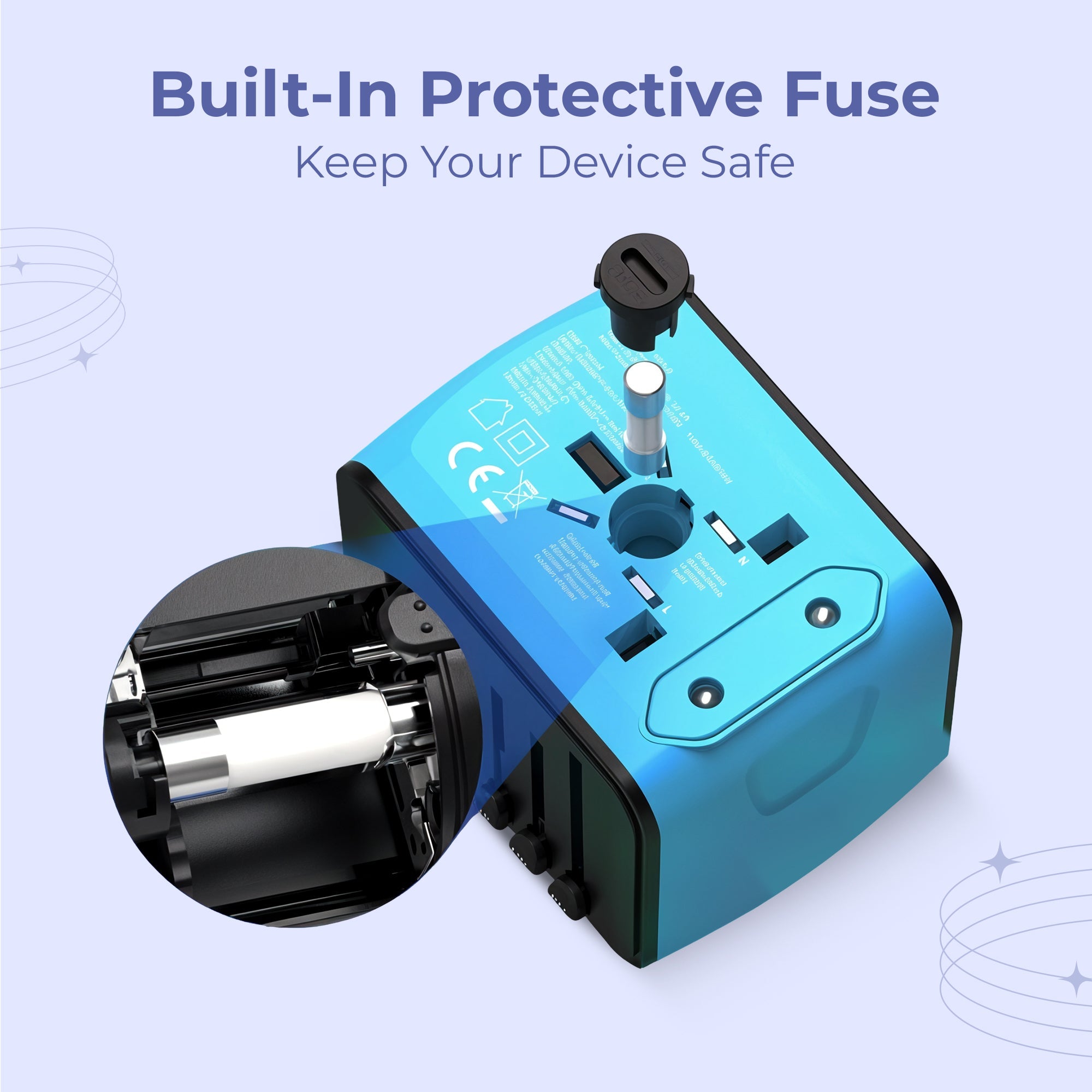 Navando | Universele Reisadapter Met USB-Poorten
