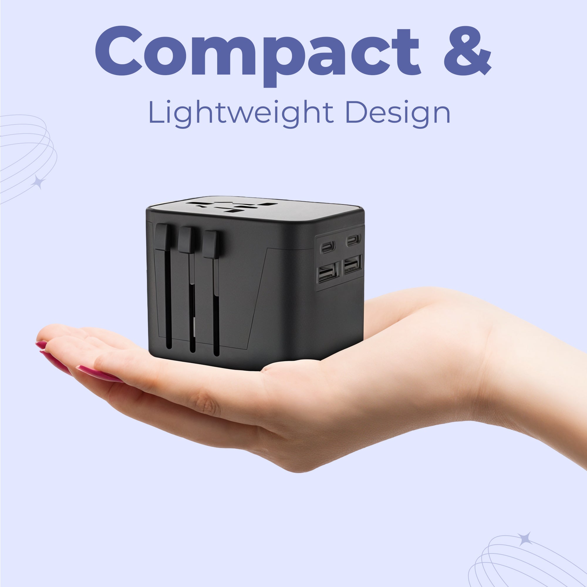 Navando | Universele Reisadapter Met USB-Poorten