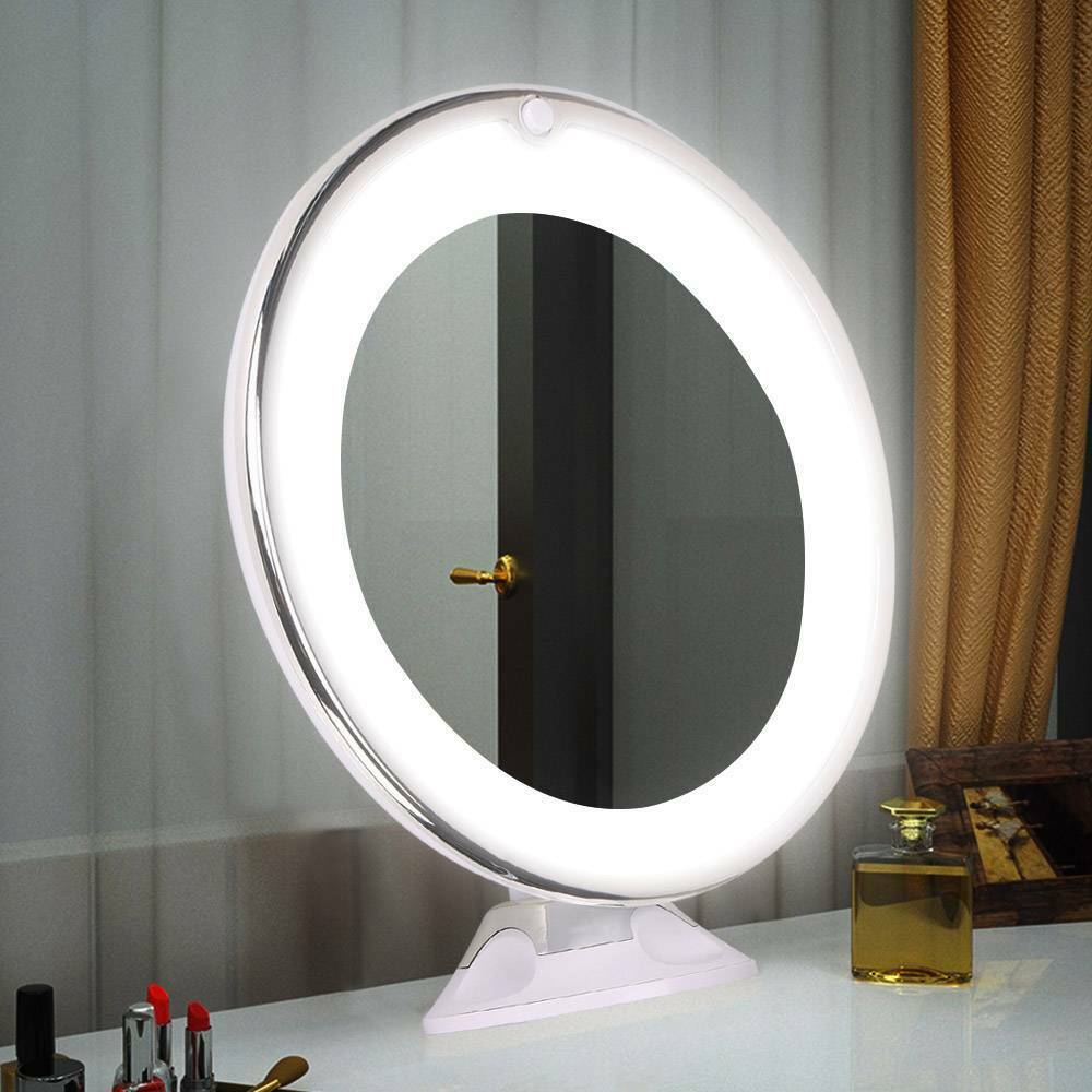 Navando | Verlichte Make-Upspiegel Met 10x Vergroting
