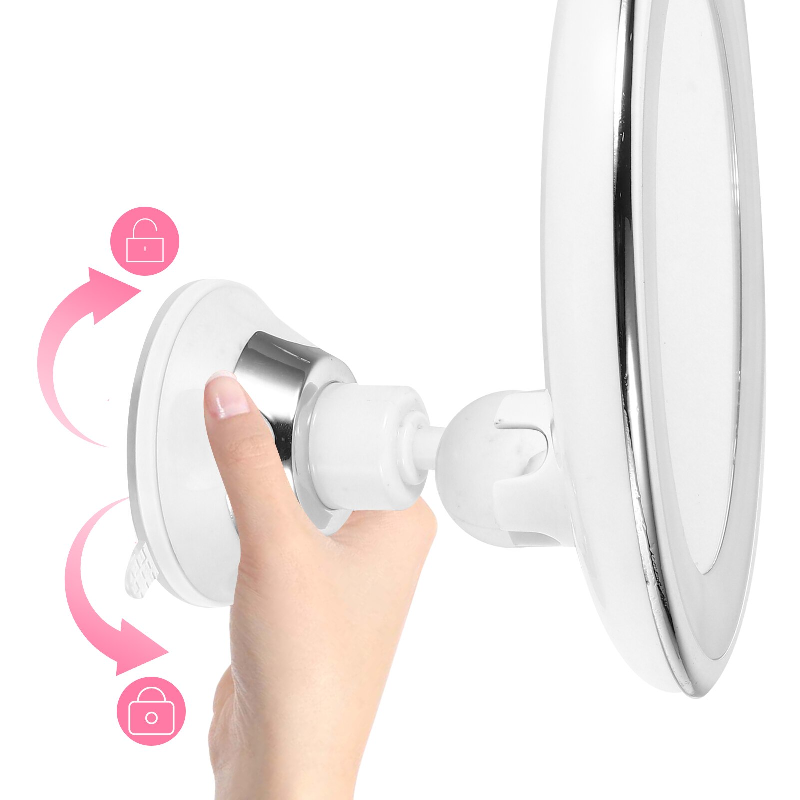 Navando | Verlichte Make-Upspiegel Met 10x Vergroting