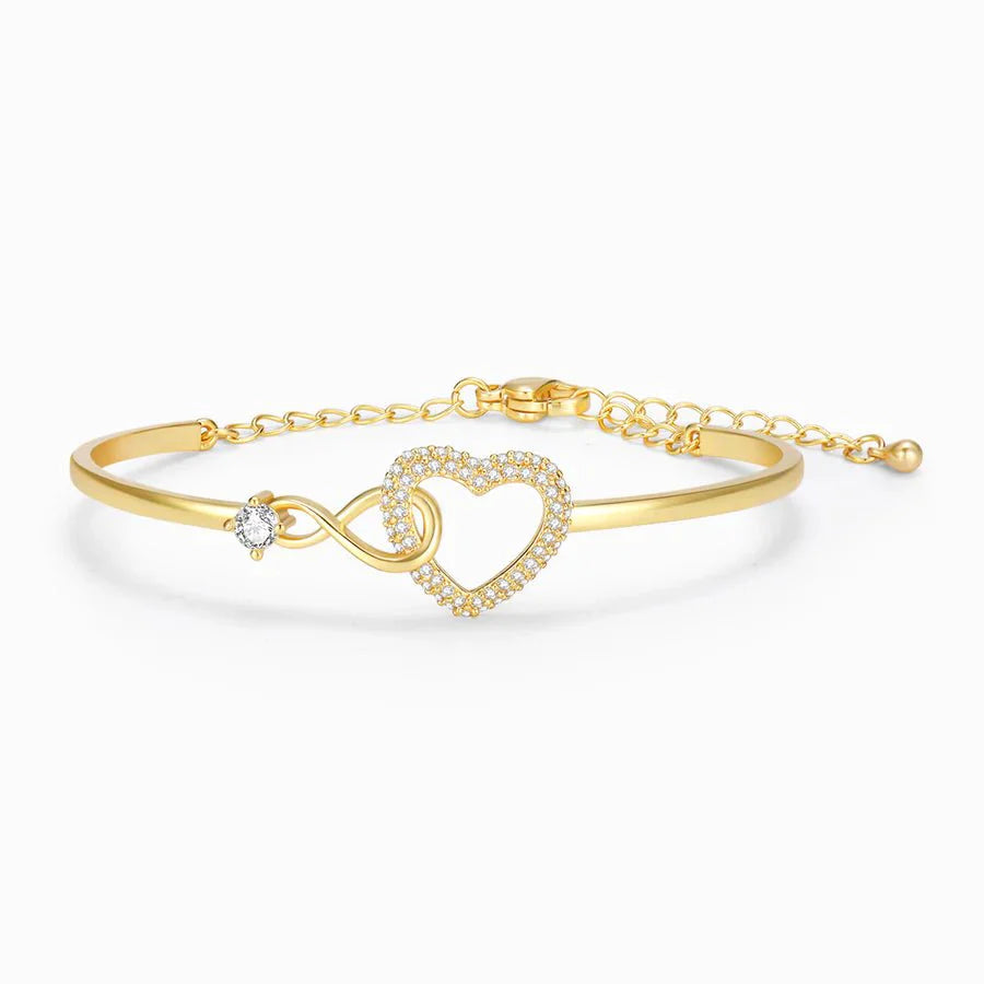 Navando | Verstelbare Armband Met Hartje En Infinity-Symbool