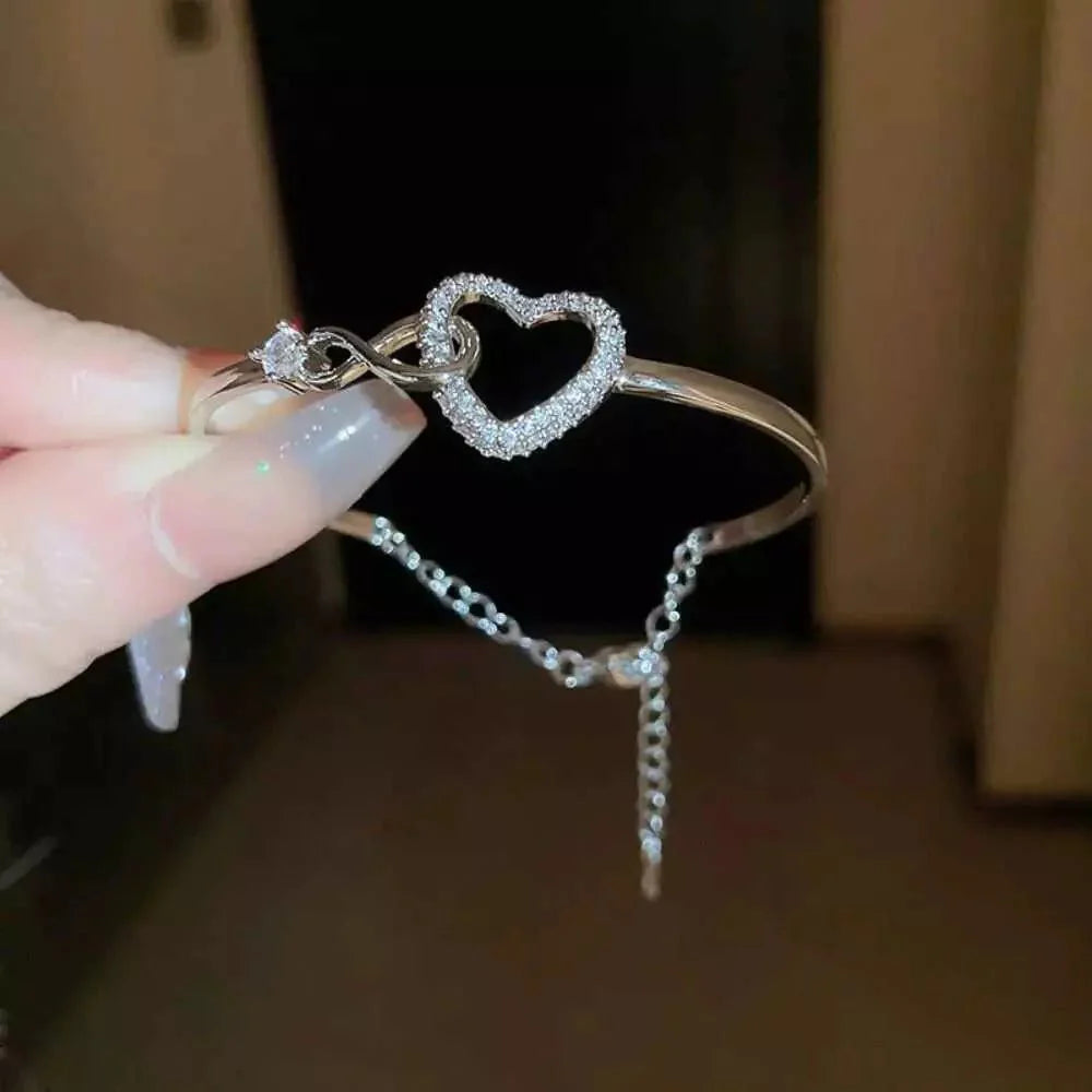 Navando | Verstelbare Armband Met Hartje En Infinity-Symbool