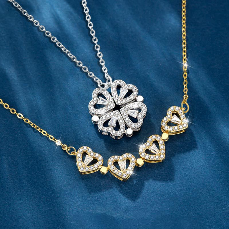 Navando | Verstelbare Ketting Met Klavertje Vier Hanger