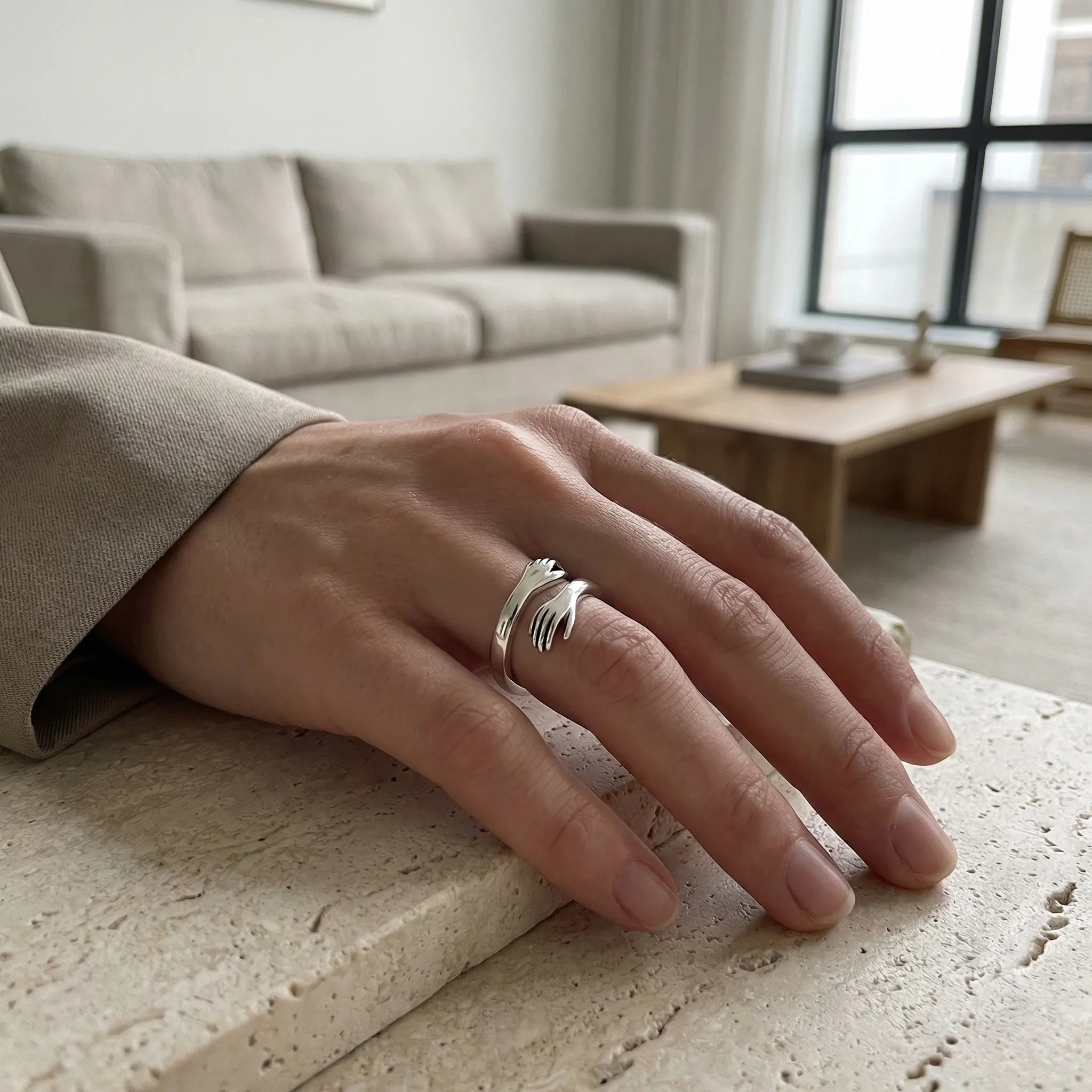 Navando | Verstelbare Ring Met Knuffelontwerp