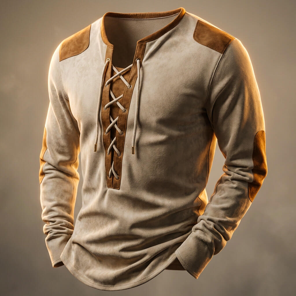 Navando | Vetersluiting Longsleeve Met Contrastpanelen