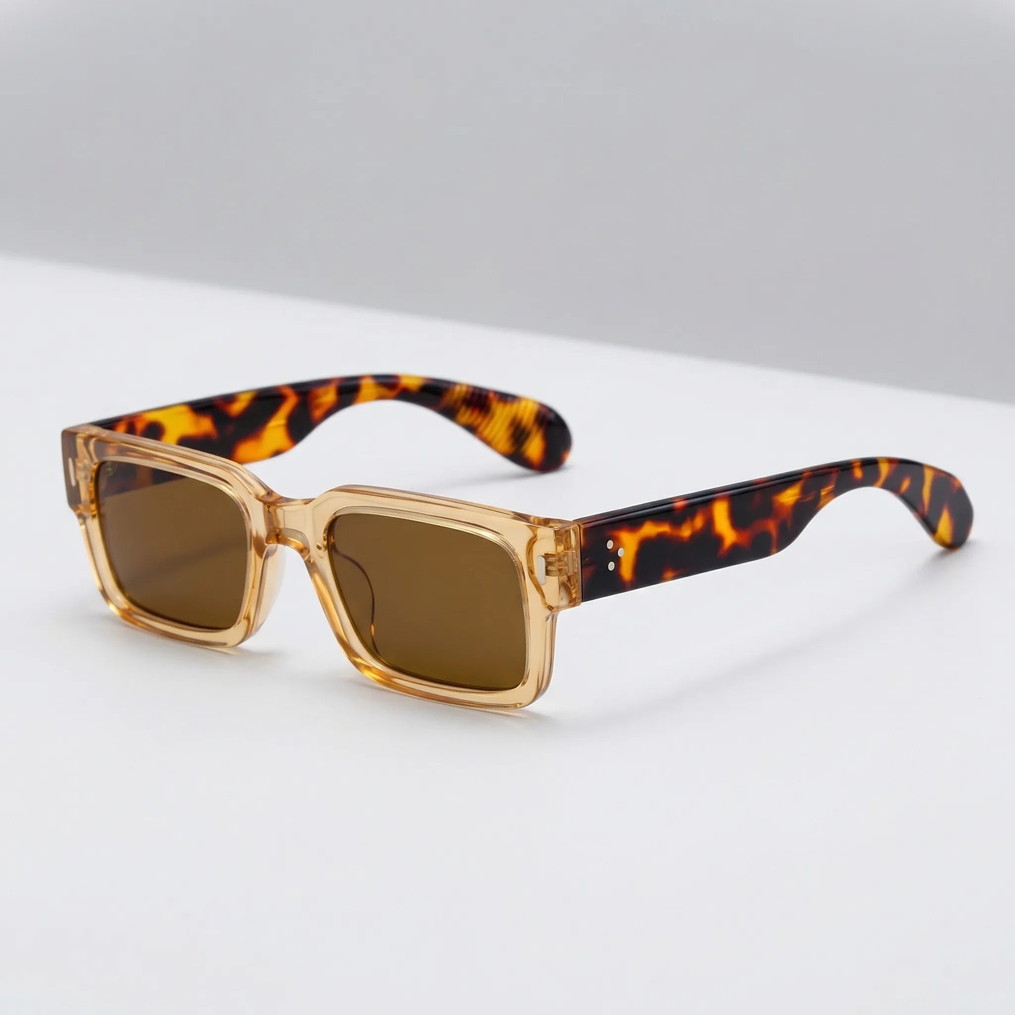 Navando | Vierkante Zonnebril Met Retro Look