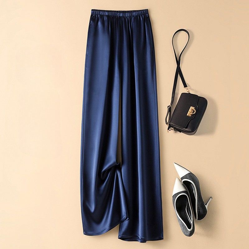 Navando | Wijdvallende Broek Met Hoge Taille