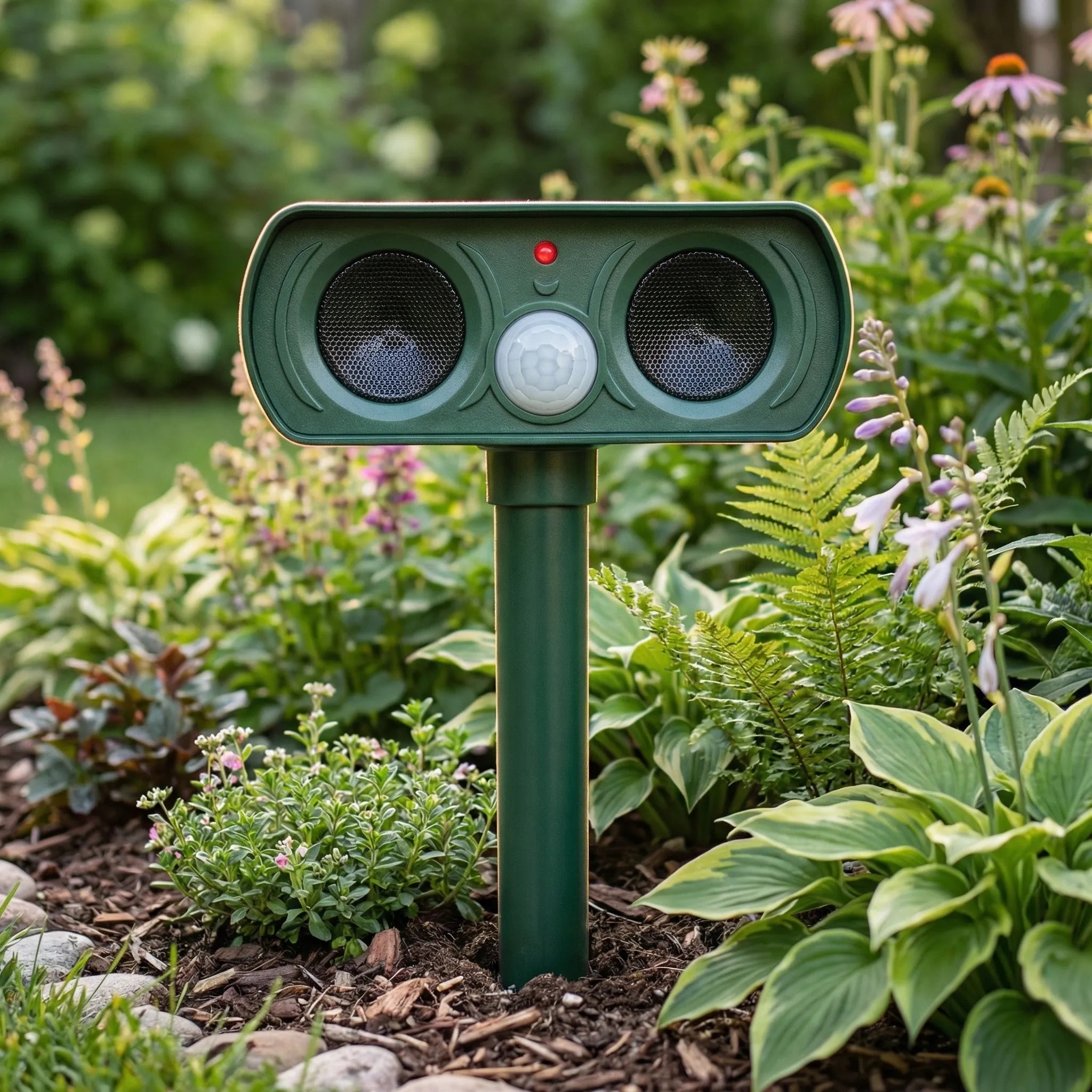 Navando | Zonnegevoede Ultrasone Dierenverjager Voor Buiten