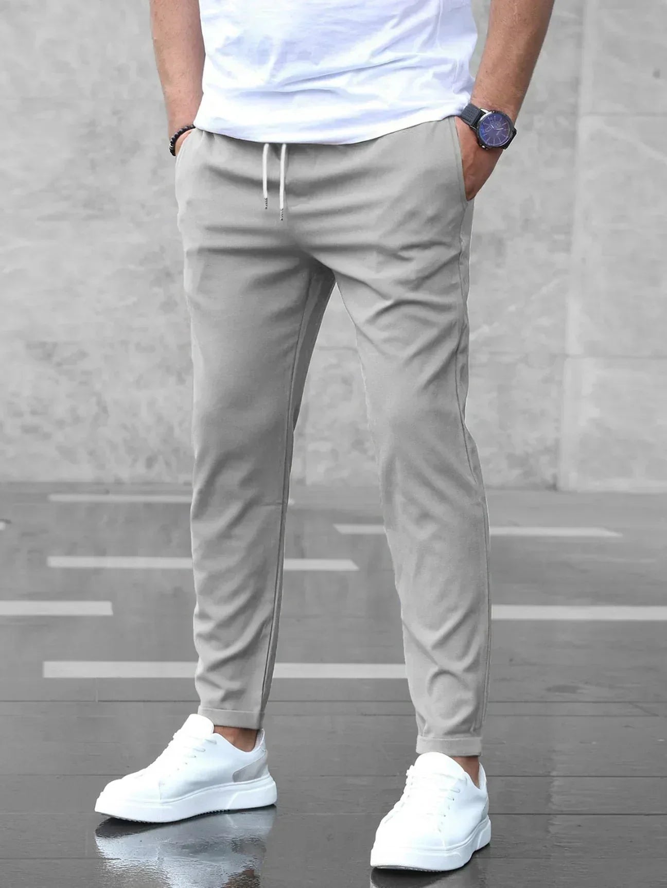 Nette Herenbroek Met Elastische Tailleband | Navando