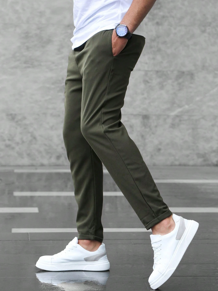 Nette Herenbroek Met Elastische Tailleband | Navando