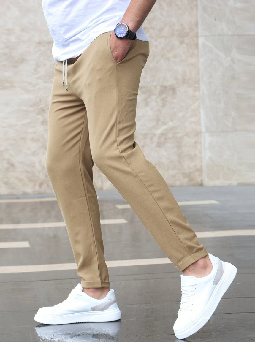 Nette Herenbroek Met Elastische Tailleband | Navando