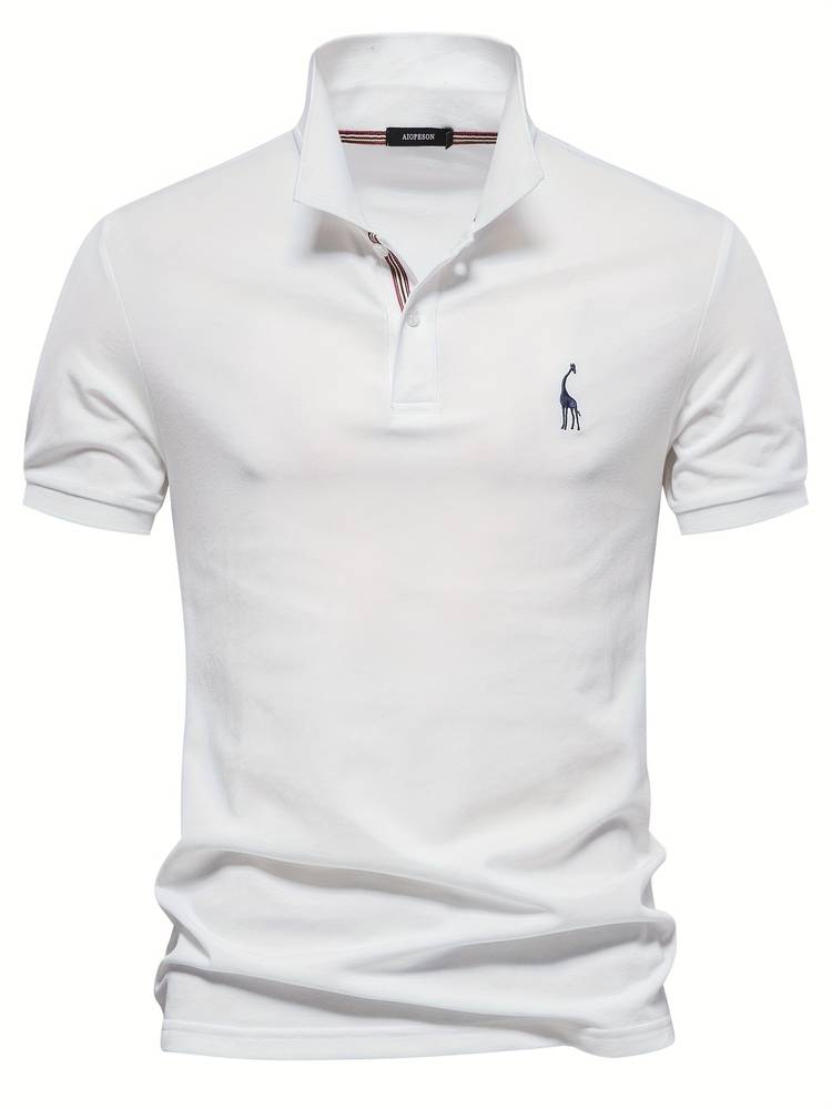 Noah | Slim Fit Classic Poloshirt met sportief kraagdetail 4