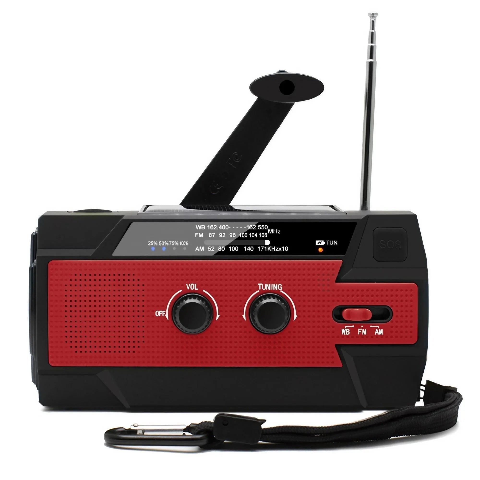 Noodradio | Multifunctionele noodradio met handgenerator en power bank 10