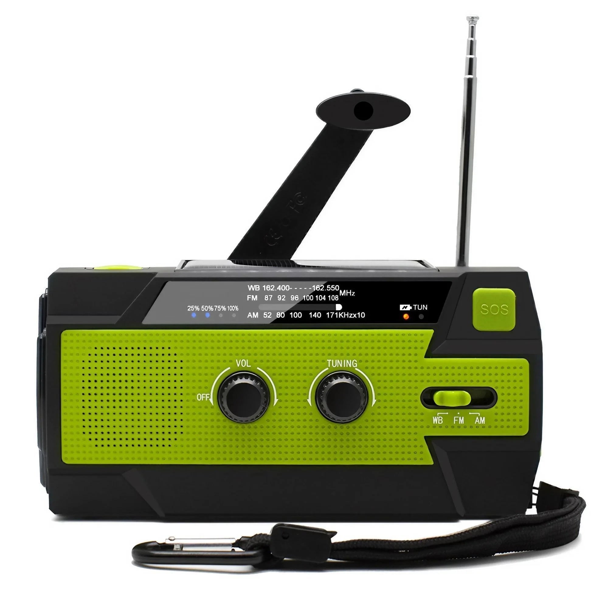Noodradio | Multifunctionele noodradio met handgenerator en power bank 8