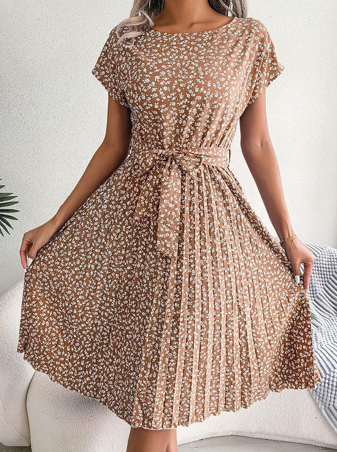 Naima - Casual en Comfortabele Jurk met Korte Mouwen en Ronde Hals voor Dames