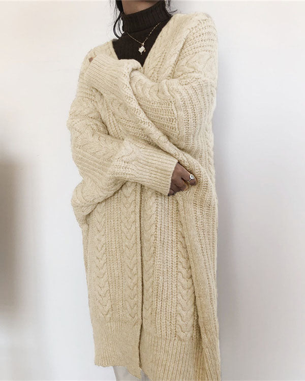 Isla - Stijlvol en Warm Gebreid Lang Vest voor Dames