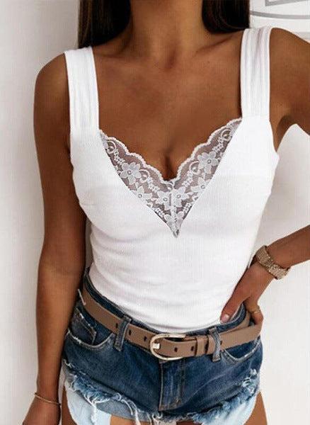 Lara - Stijlvolle Mouwloze Tank Top met V-Hals voor Dames