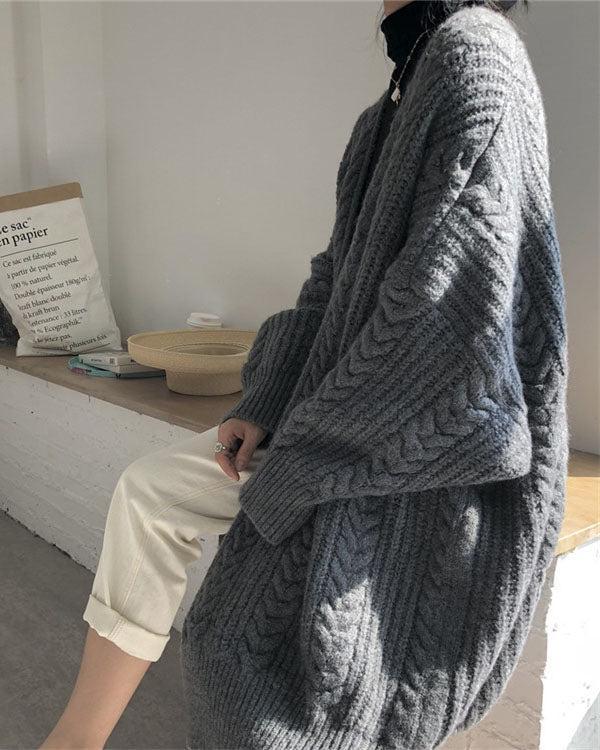 Isla - Stijlvol en Warm Gebreid Lang Vest voor Dames