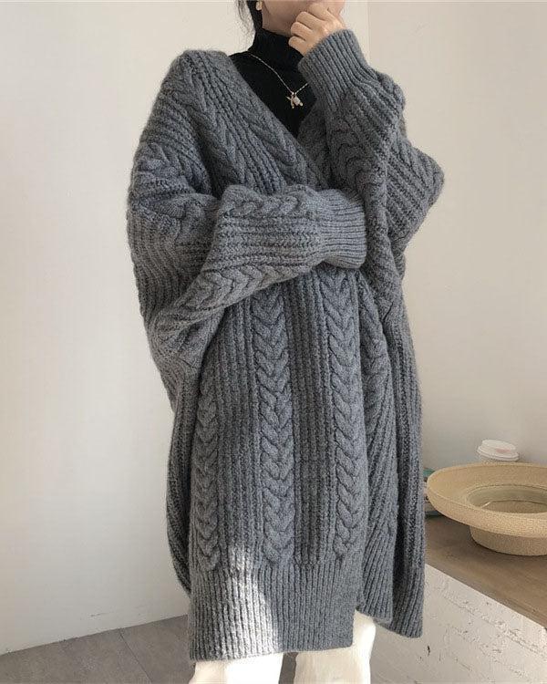 Isla - Stijlvol en Warm Gebreid Lang Vest voor Dames