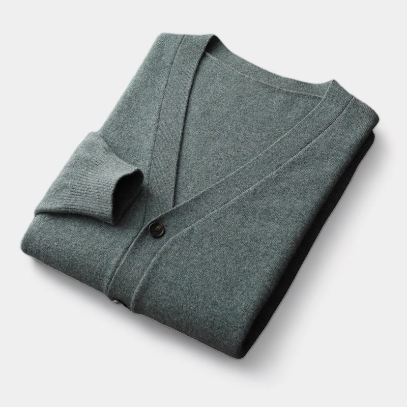 OUD GELD | 100% Merinowol cardigan met anti-pilling en tijdloze stijl 2