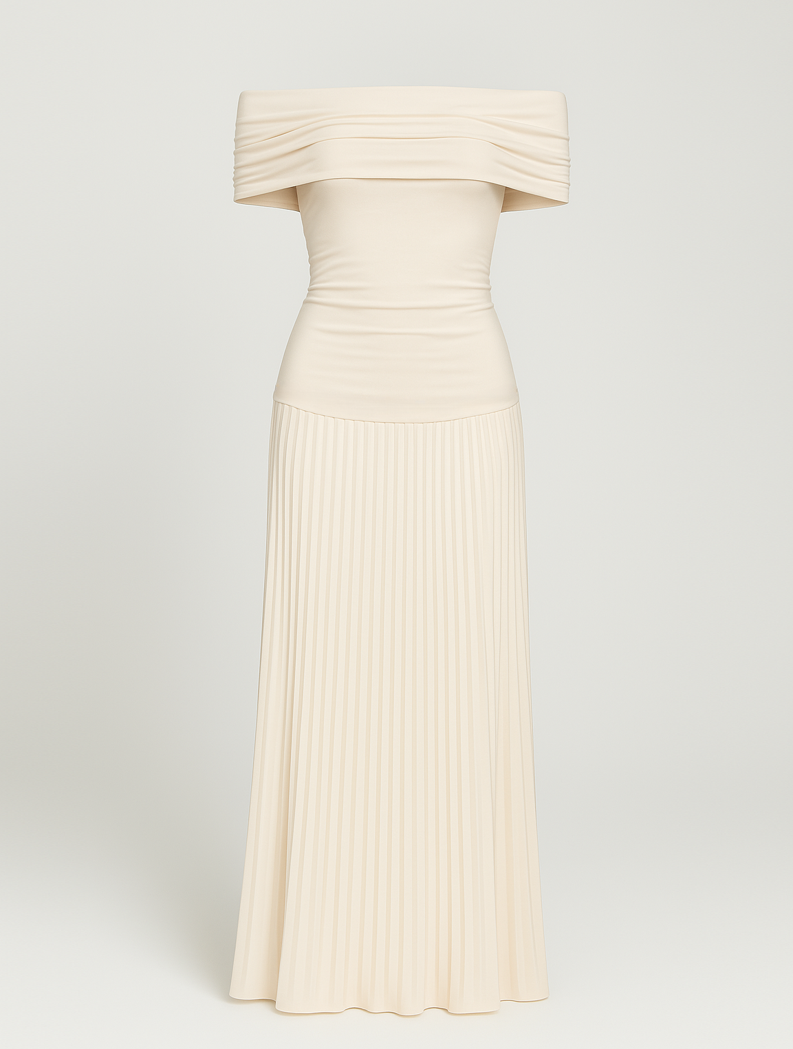 Off-Shoulder Maxi Jurk | Navando