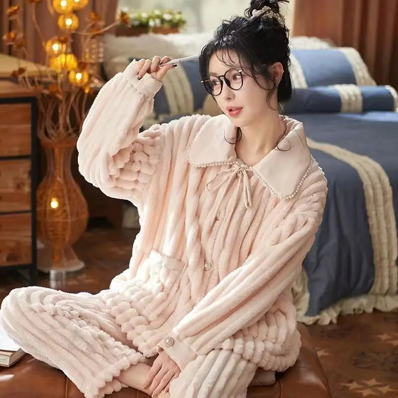 Olivia | Flanellen pyjama set 1
