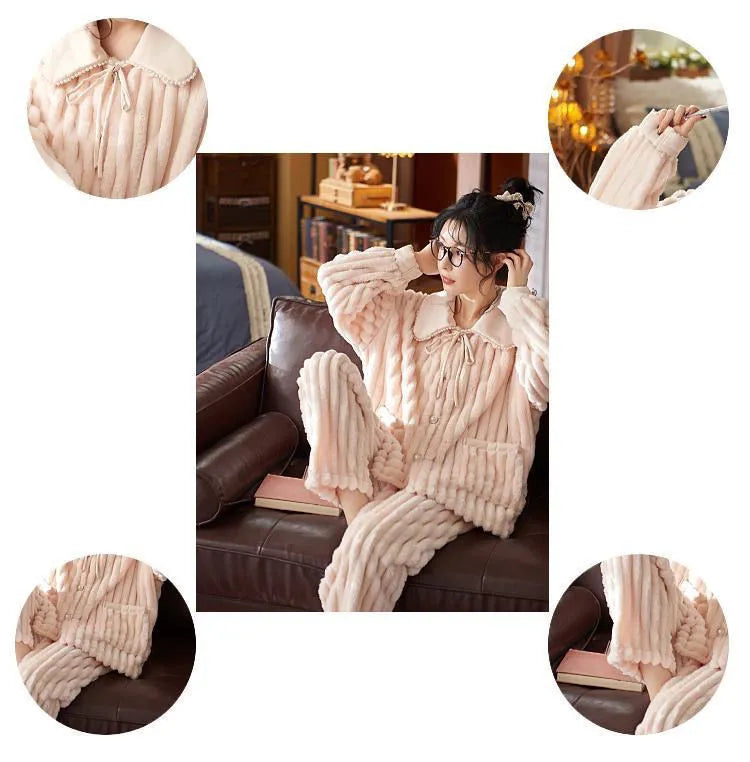 Olivia | Flanellen pyjama set 3