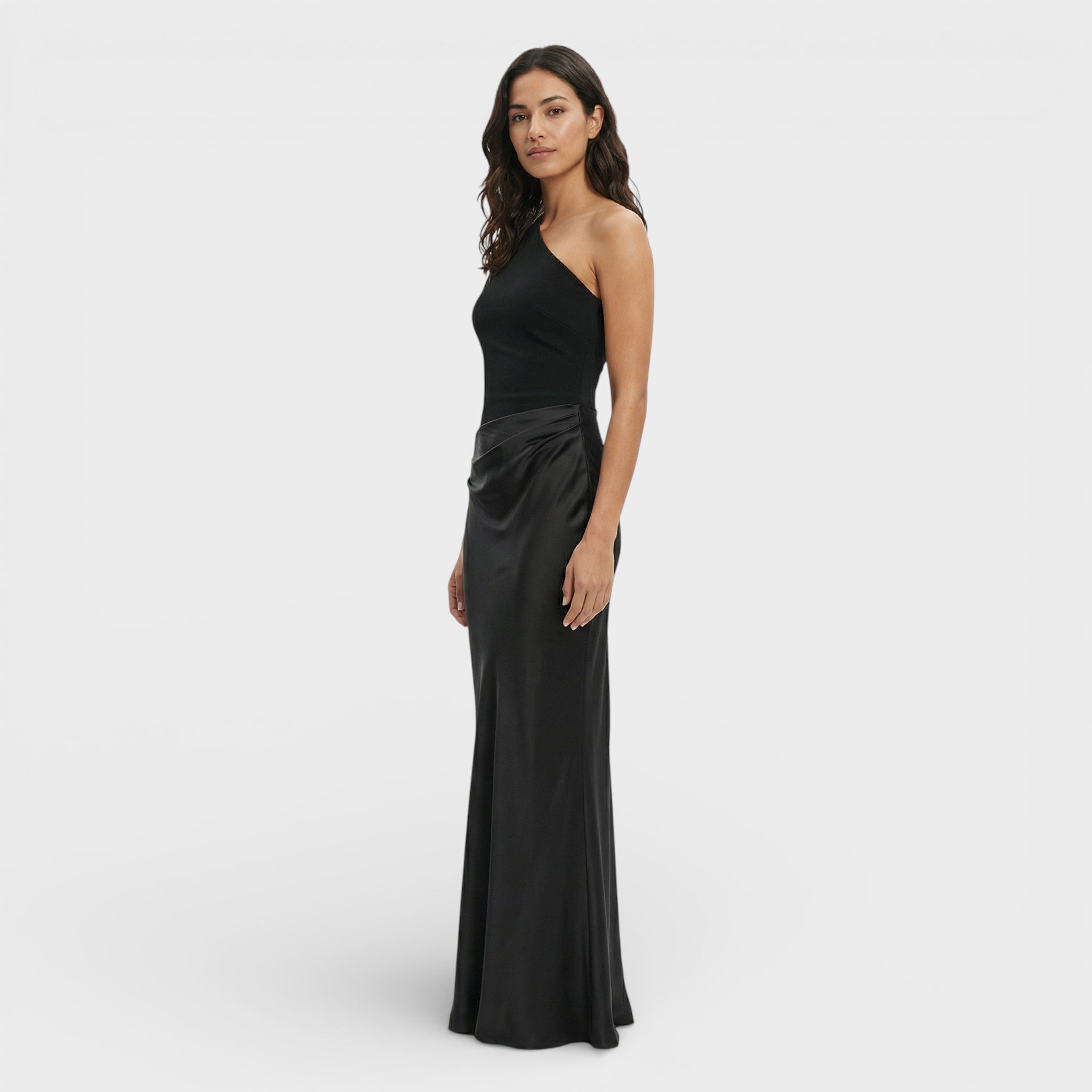 Onbekend | Off-shoulder maxi jurk met kant 7