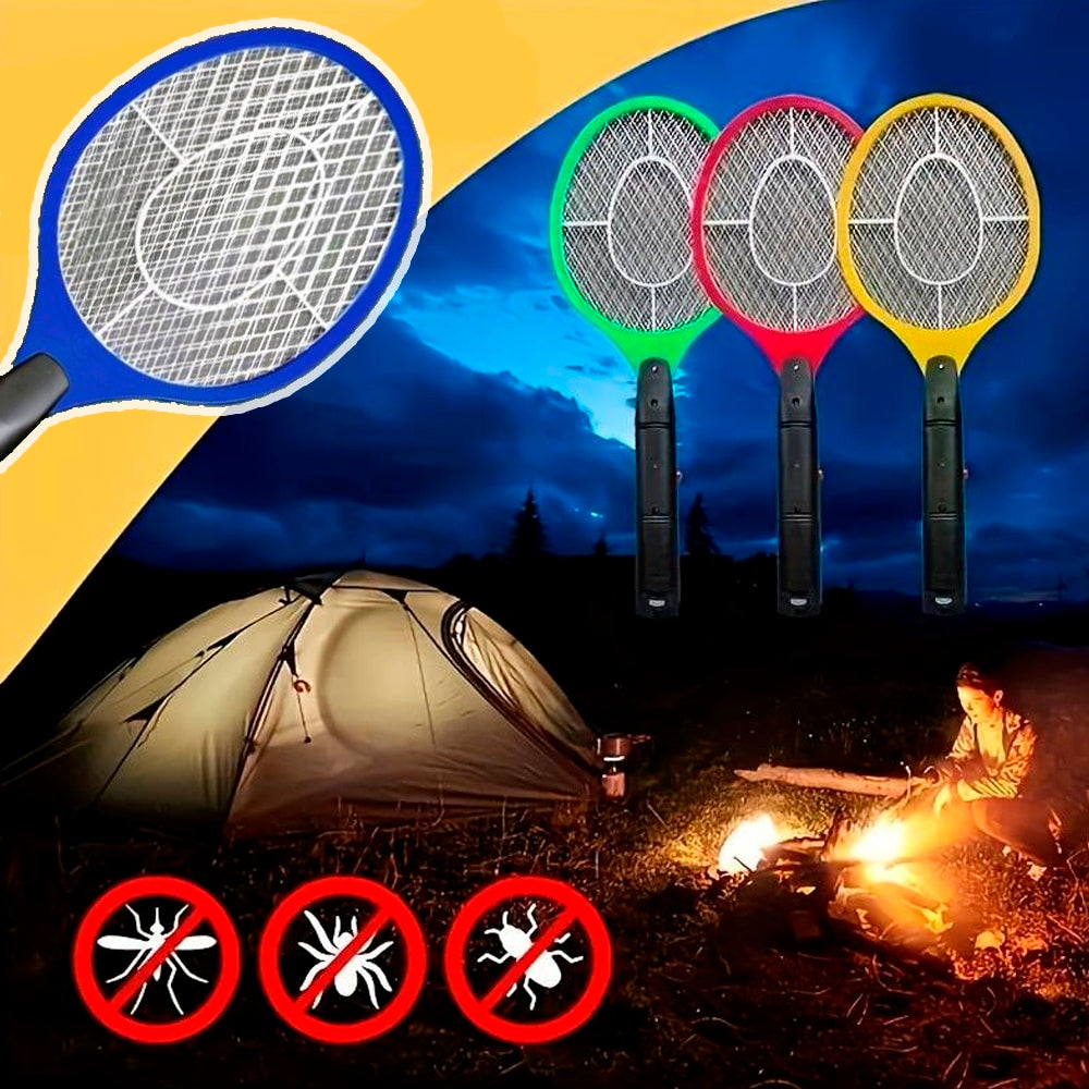 Onbekend | Oplaadbare elektrische vliegenmepper met kindveilige drukknop 0